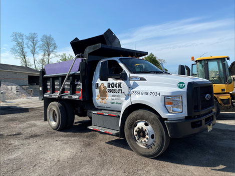 Rock Products, Inc. truck in yard
